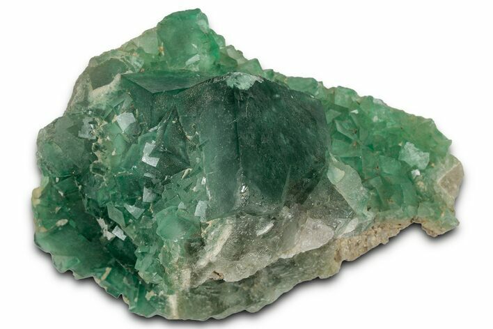 Green Fluorescent Cubic Fluorite Crystals - Madagascar #358899